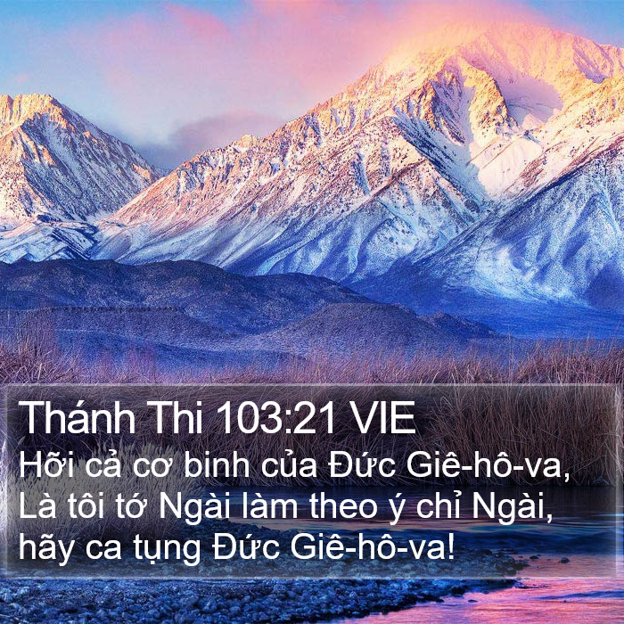 Thánh Thi 103:21 VIE Bible Study
