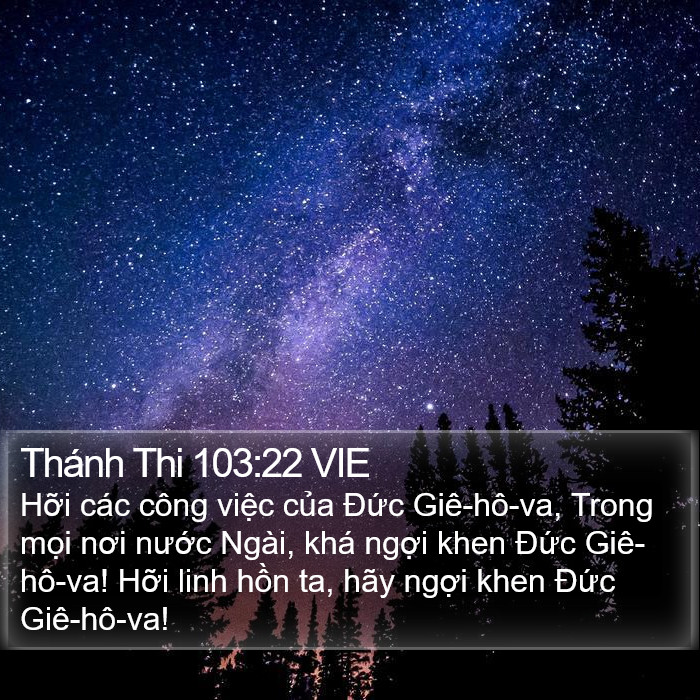 Thánh Thi 103:22 VIE Bible Study