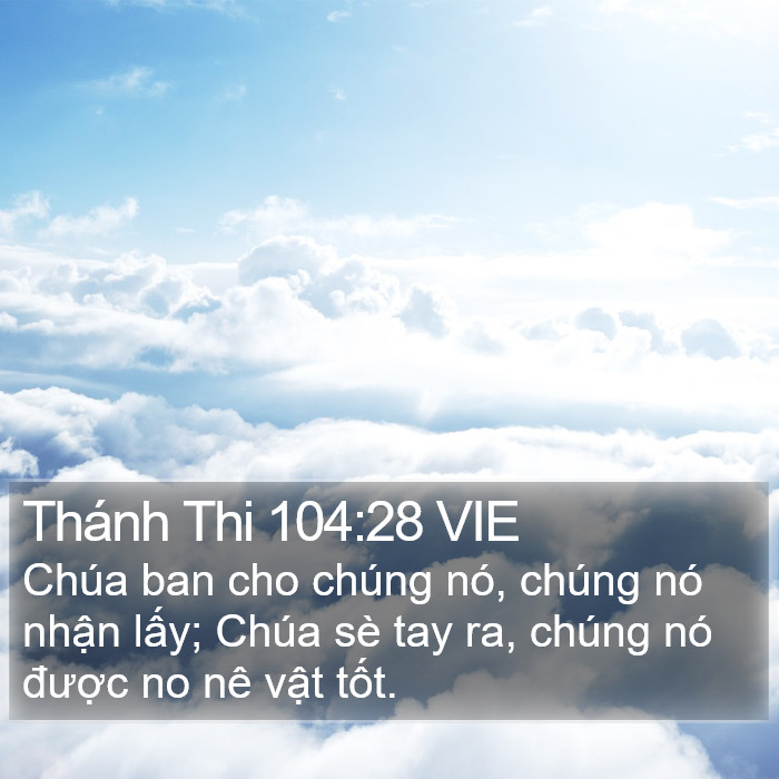 Thánh Thi 104:28 VIE Bible Study