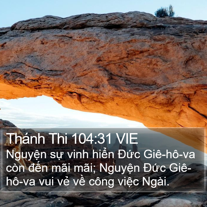 Thánh Thi 104:31 VIE Bible Study