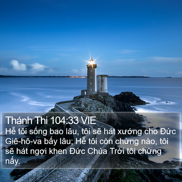 Thánh Thi 104:33 VIE Bible Study