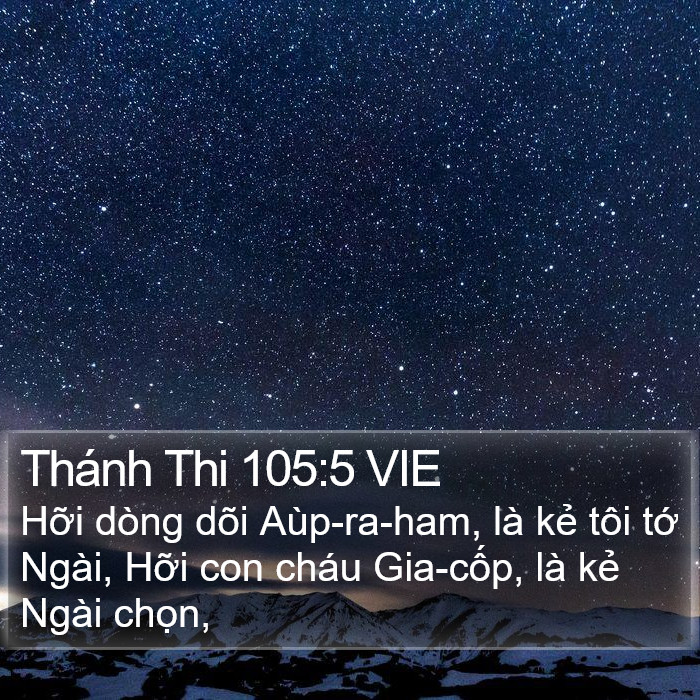 Thánh Thi 105:5 VIE Bible Study