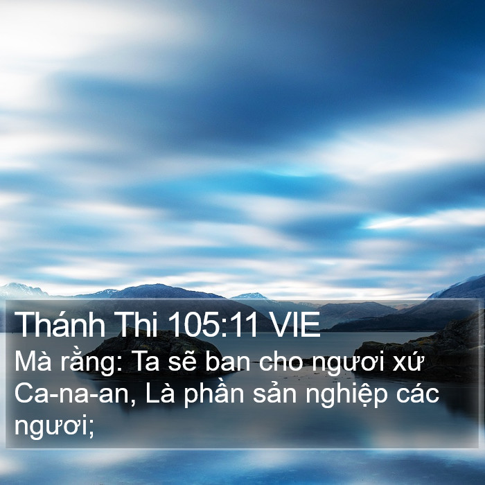 Thánh Thi 105:11 VIE Bible Study
