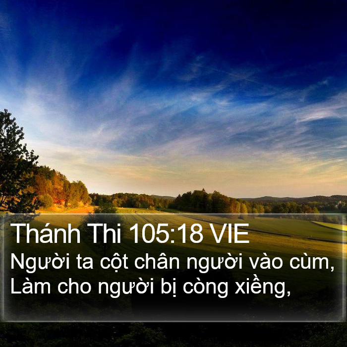 Thánh Thi 105:18 VIE Bible Study