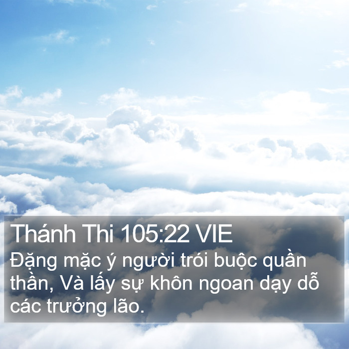 Thánh Thi 105:22 VIE Bible Study