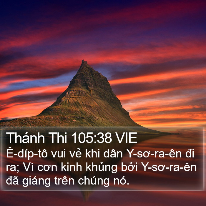 Thánh Thi 105:38 VIE Bible Study