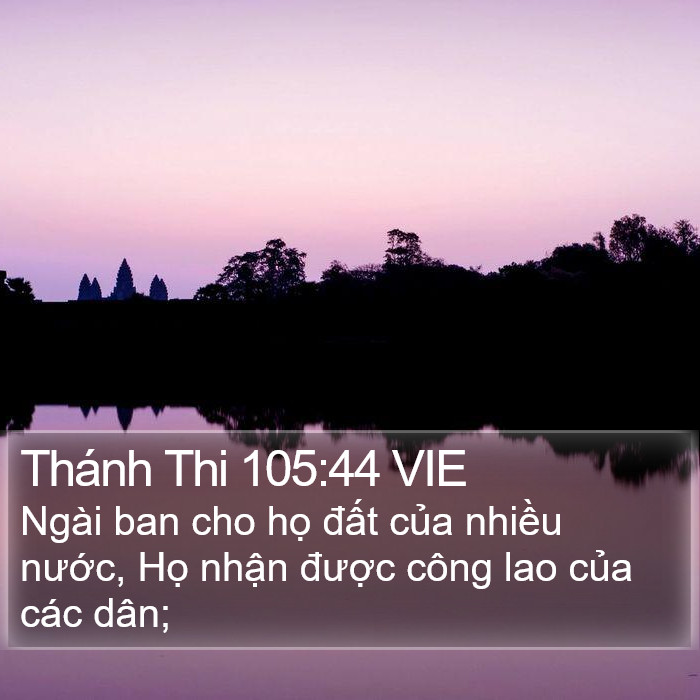 Thánh Thi 105:44 VIE Bible Study