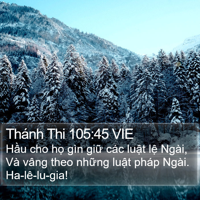 Thánh Thi 105:45 VIE Bible Study