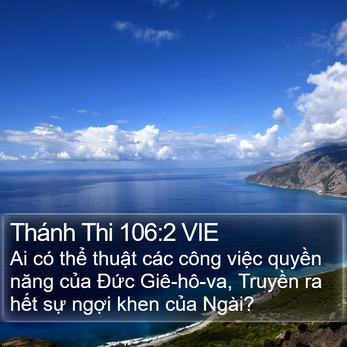 Thánh Thi 106:2 VIE Bible Study