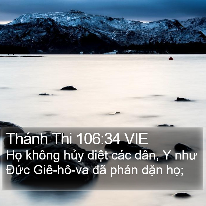 Thánh Thi 106:34 VIE Bible Study