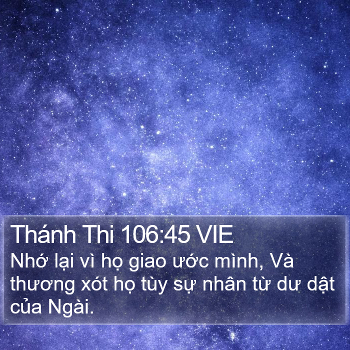 Thánh Thi 106:45 VIE Bible Study