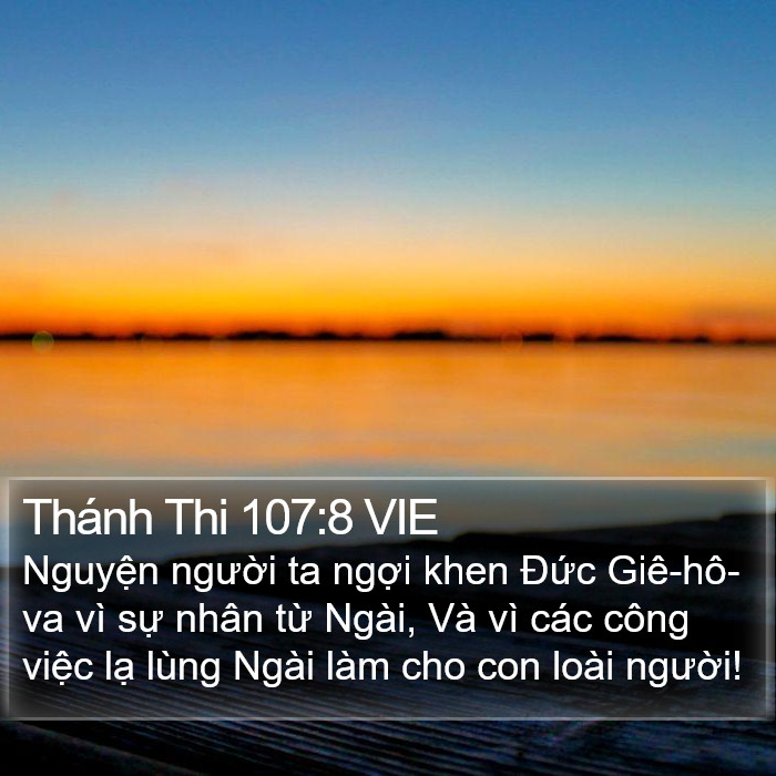 Thánh Thi 107:8 VIE Bible Study