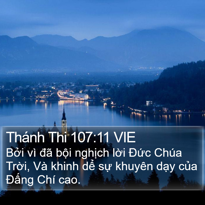 Thánh Thi 107:11 VIE Bible Study