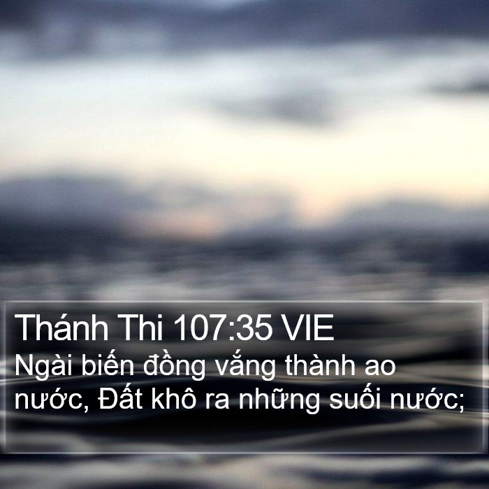 Thánh Thi 107:35 VIE Bible Study