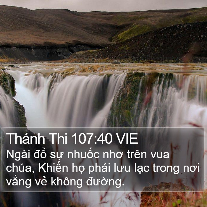 Thánh Thi 107:40 VIE Bible Study