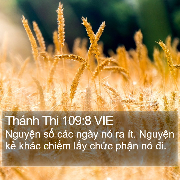 Thánh Thi 109:8 VIE Bible Study