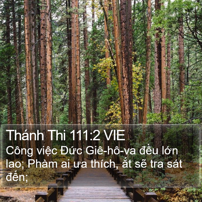 Thánh Thi 111:2 VIE Bible Study
