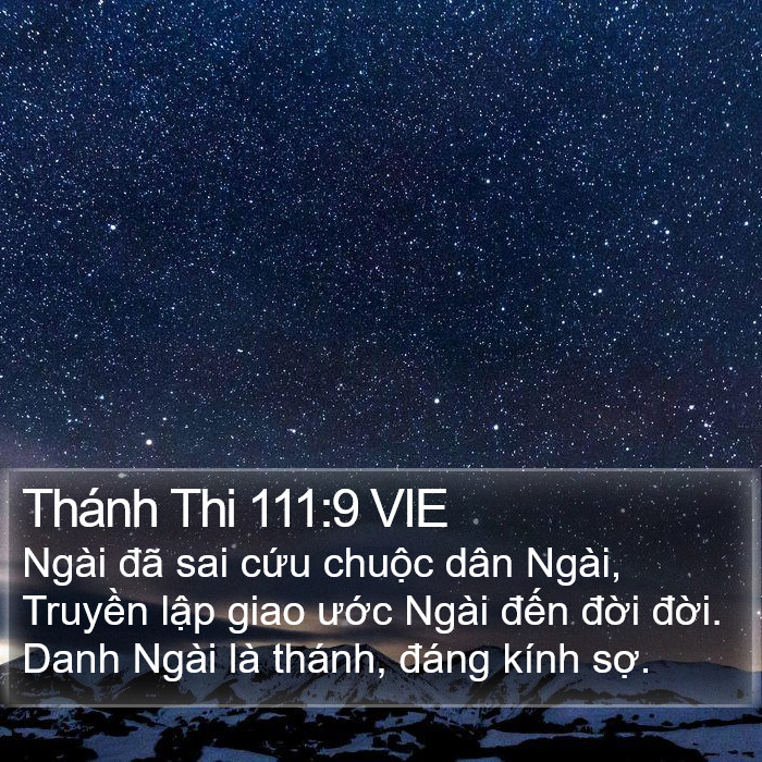 Thánh Thi 111:9 VIE Bible Study