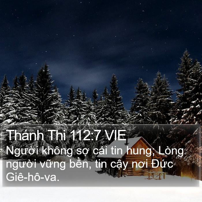 Thánh Thi 112:7 VIE Bible Study