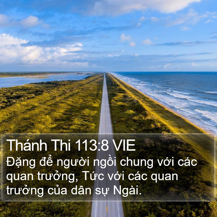 Thánh Thi 113:8 VIE Bible Study