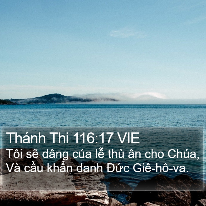 Thánh Thi 116:17 VIE Bible Study