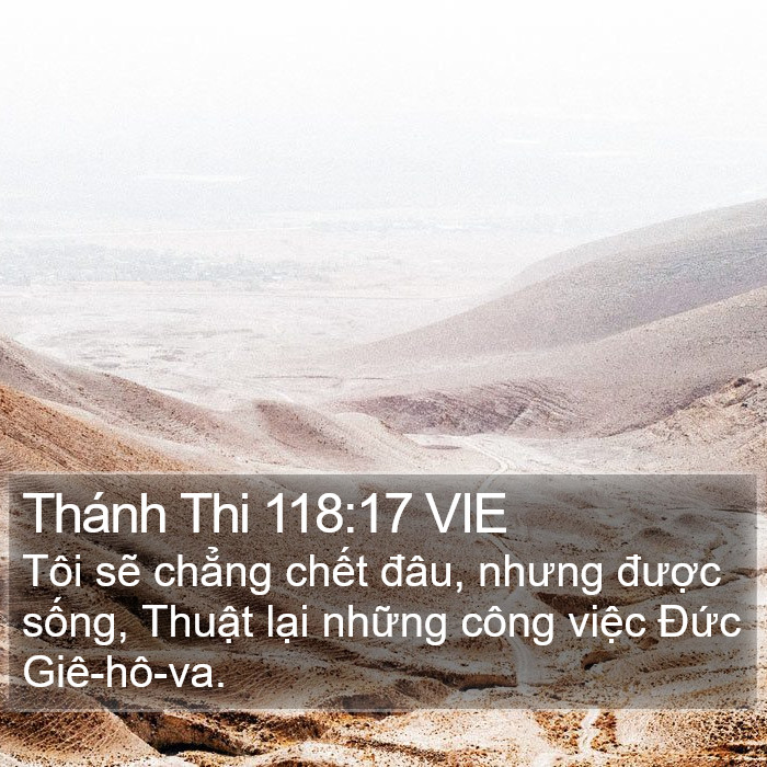 Thánh Thi 118:17 VIE Bible Study