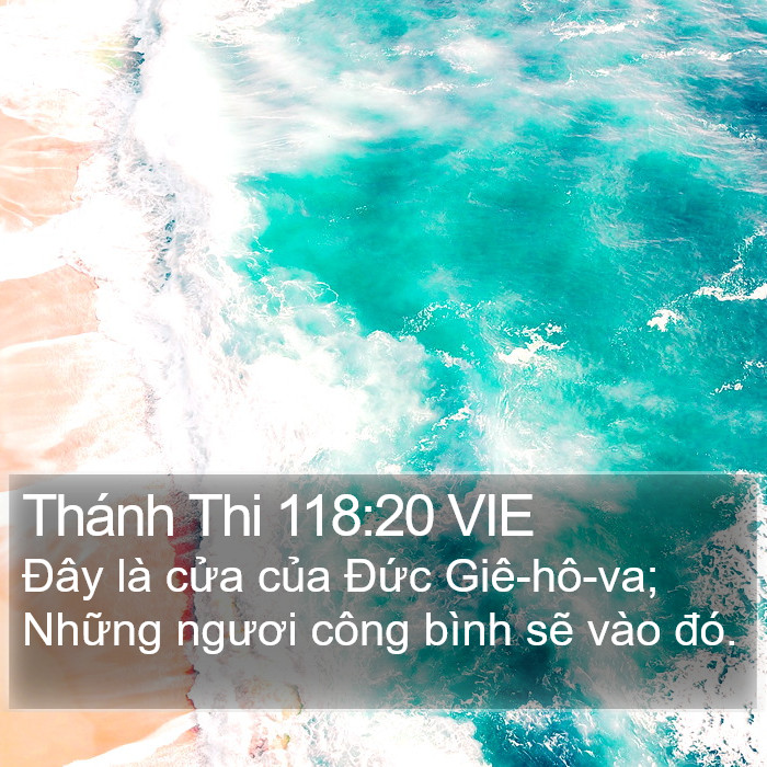 Thánh Thi 118:20 VIE Bible Study