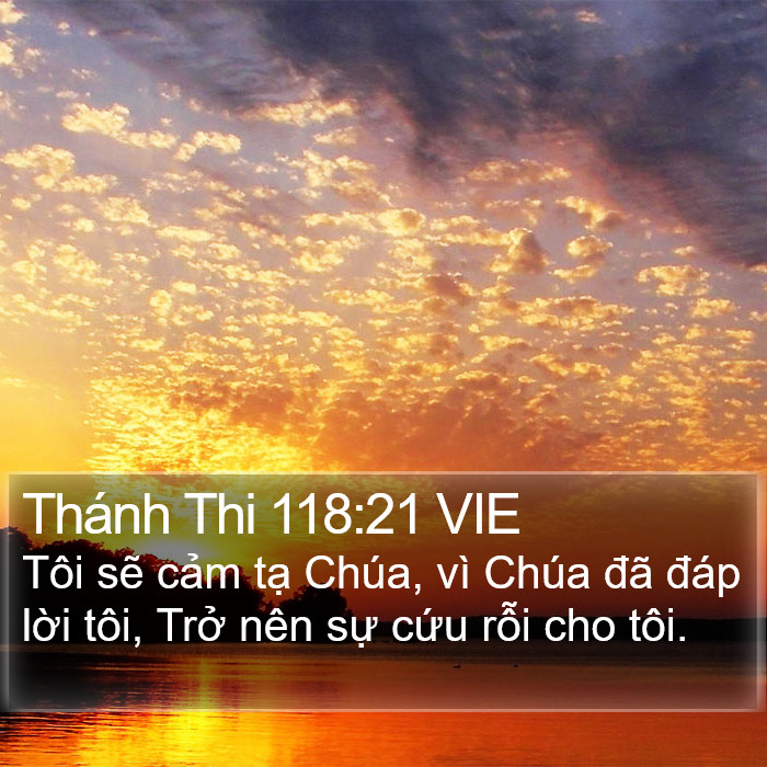 Thánh Thi 118:21 VIE Bible Study