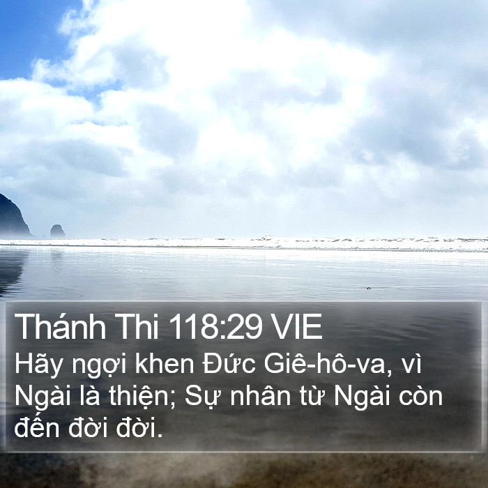 Thánh Thi 118:29 VIE Bible Study