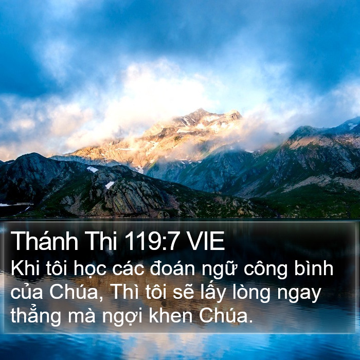 Thánh Thi 119:7 VIE Bible Study