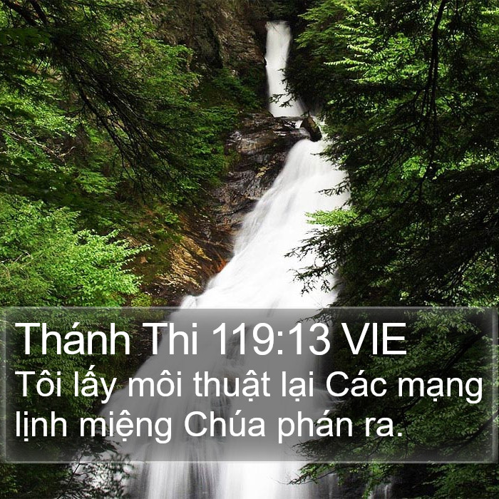Thánh Thi 119:13 VIE Bible Study