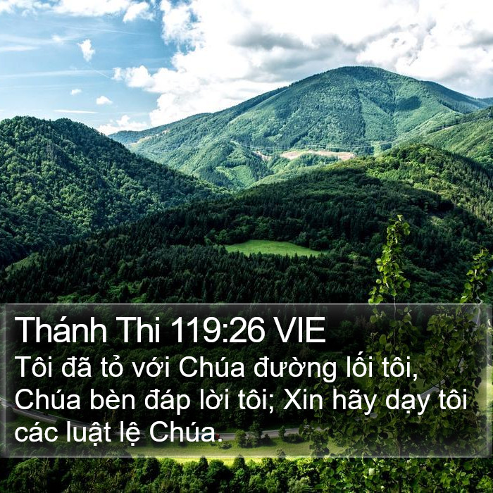 Thánh Thi 119:26 VIE Bible Study