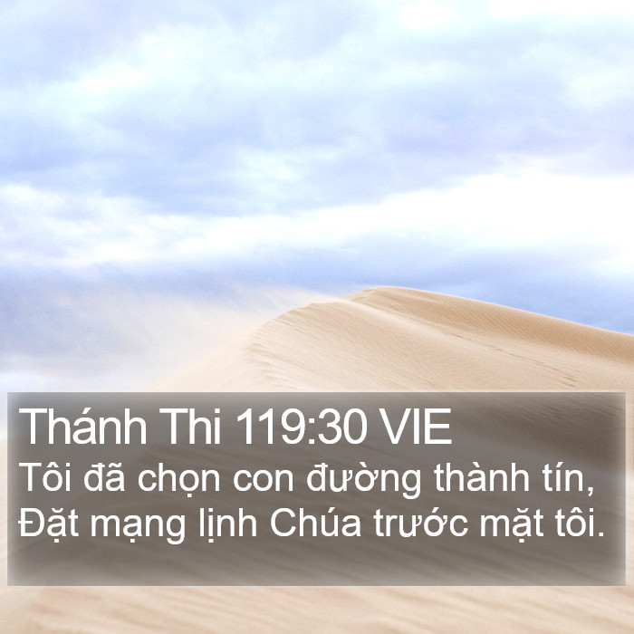 Thánh Thi 119:30 VIE Bible Study
