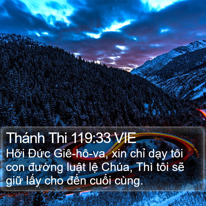 Thánh Thi 119:33 VIE Bible Study