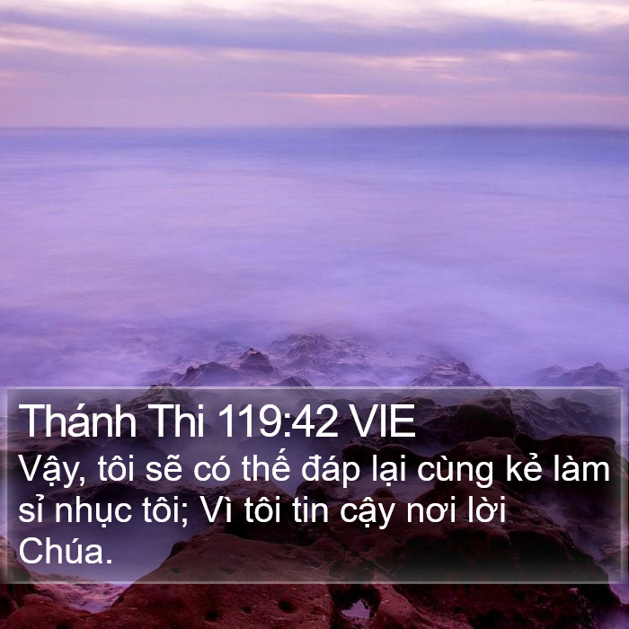 Thánh Thi 119:42 VIE Bible Study