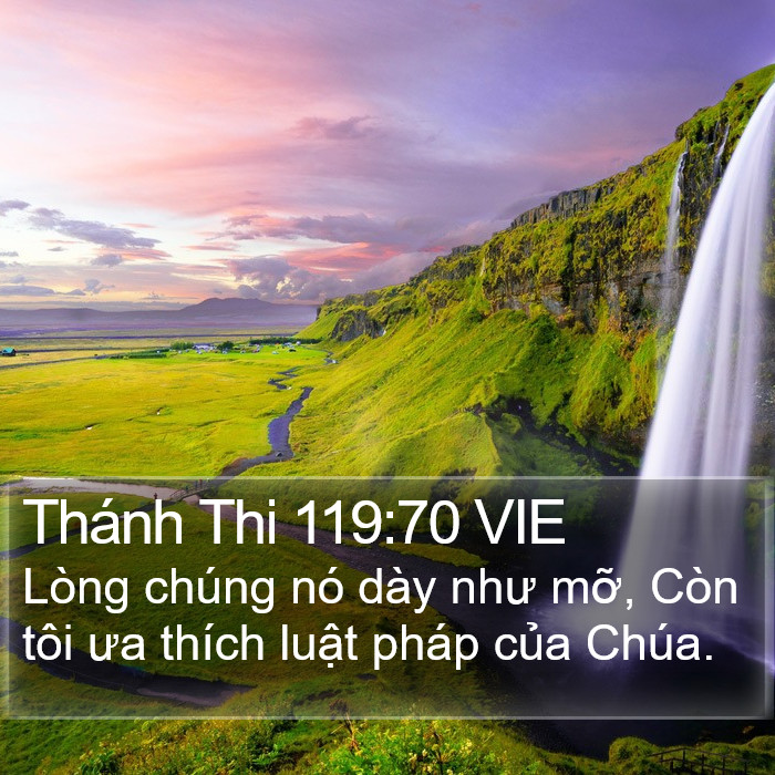 Thánh Thi 119:70 VIE Bible Study