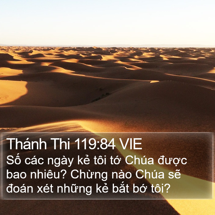 Thánh Thi 119:84 VIE Bible Study