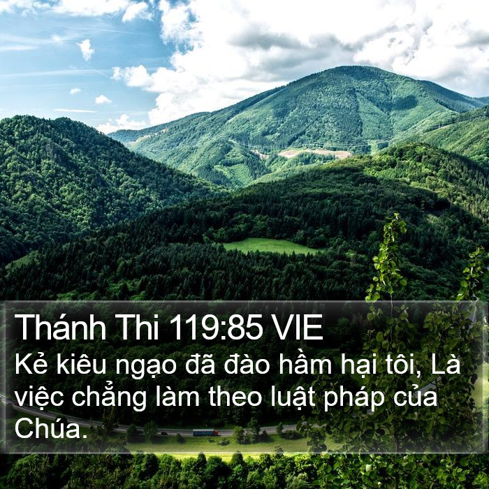 Thánh Thi 119:85 VIE Bible Study