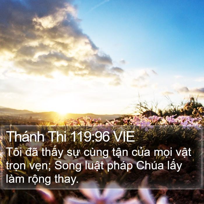 Thánh Thi 119:96 VIE Bible Study