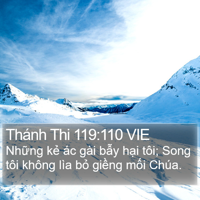 Thánh Thi 119:110 VIE Bible Study