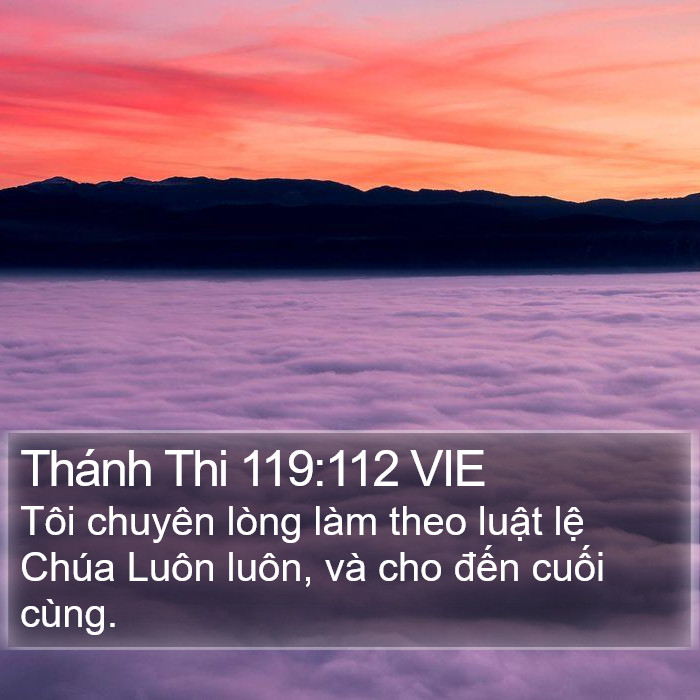 Thánh Thi 119:112 VIE Bible Study