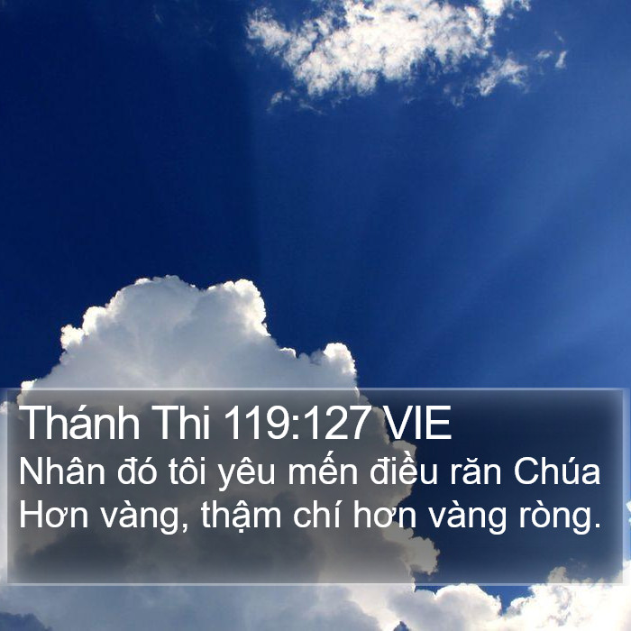 Thánh Thi 119:127 VIE Bible Study