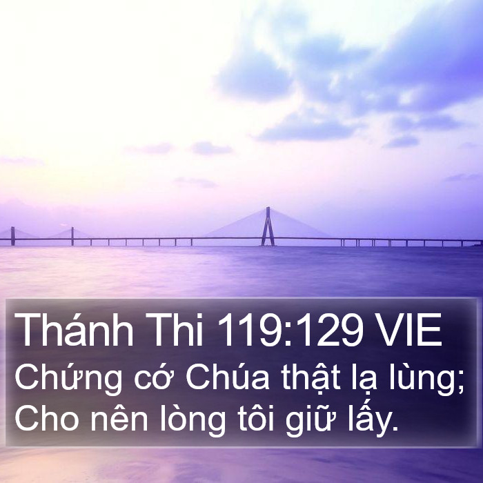 Thánh Thi 119:129 VIE Bible Study