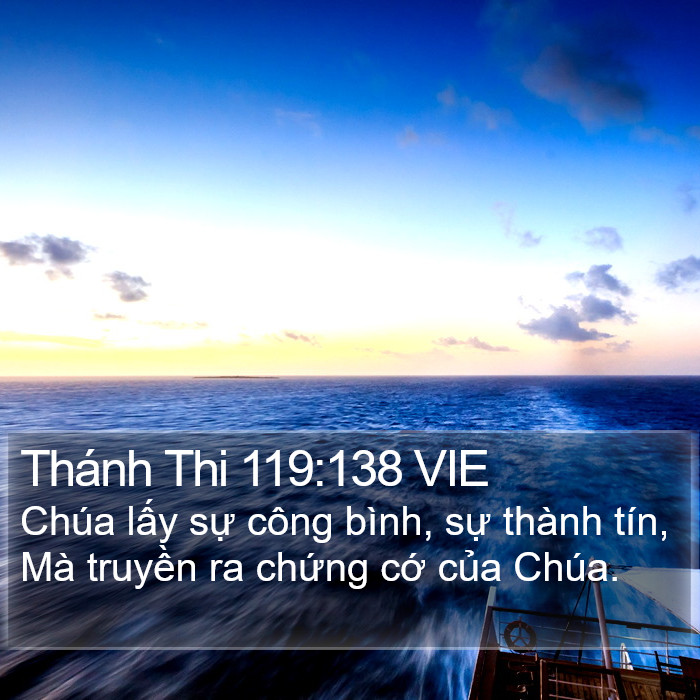 Thánh Thi 119:138 VIE Bible Study