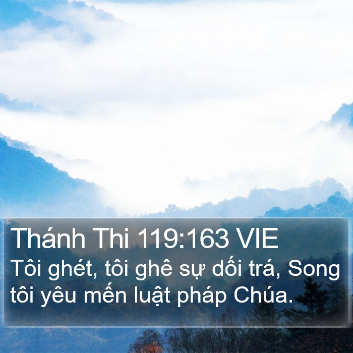 Thánh Thi 119:163 VIE Bible Study