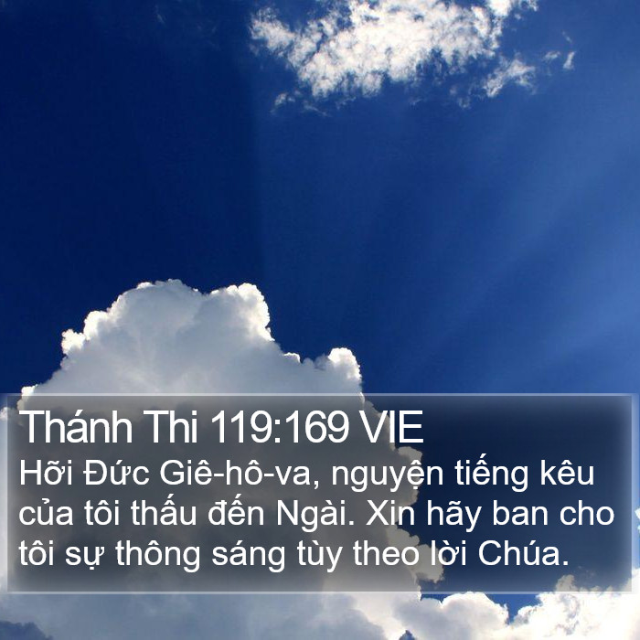 Thánh Thi 119:169 VIE Bible Study