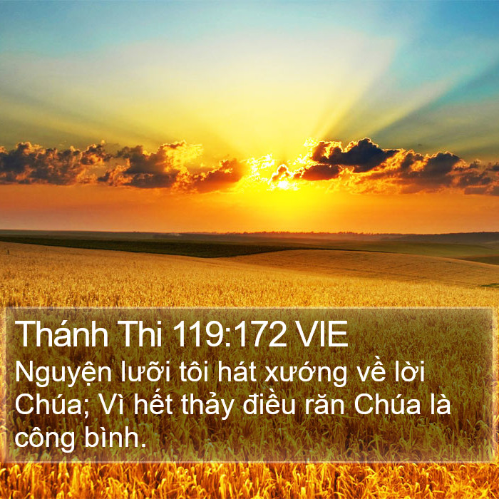 Thánh Thi 119:172 VIE Bible Study