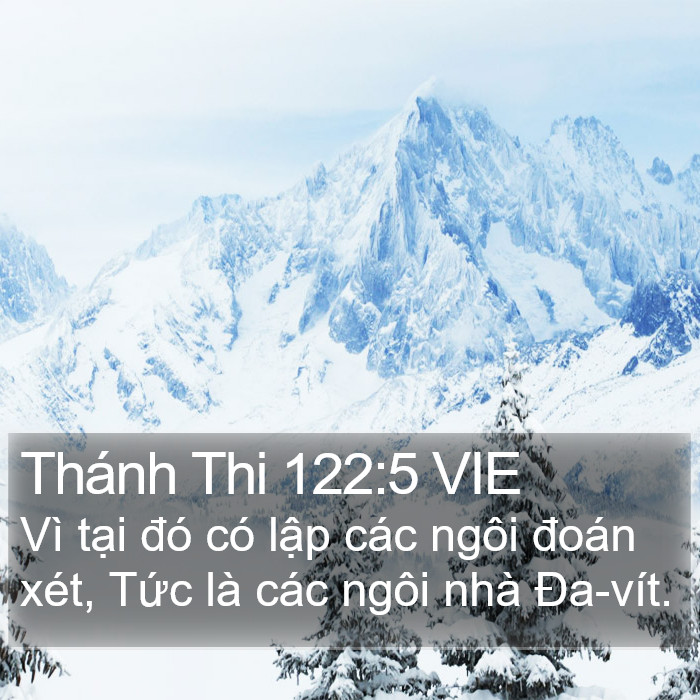 Thánh Thi 122:5 VIE Bible Study