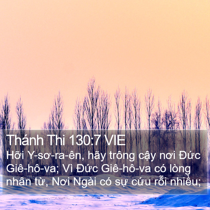 Thánh Thi 130:7 VIE Bible Study