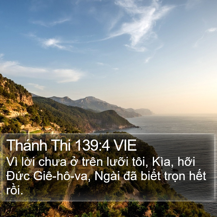 Thánh Thi 139:4 VIE Bible Study